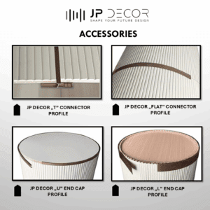 JP DECOR "L" END CAP PROFILE, BLACK - Image 3