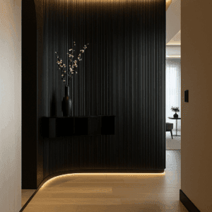 JP Decor vízfodros falpanel - Piano black wave - Image 2