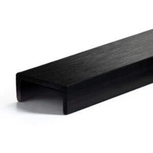 JP DECOR "U" END CAP PROFILE, BLACK